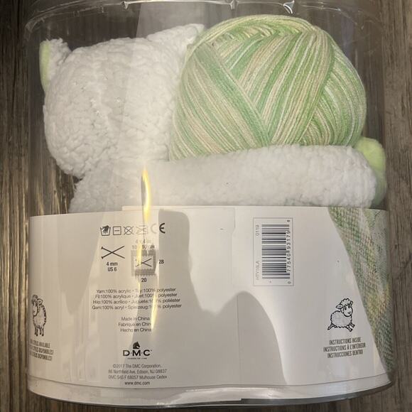 DMC Hug This! Knitting & Crochet Yarn Kit with Lamb Toy New In Box Baby Blanket - Picture 7 of 10
